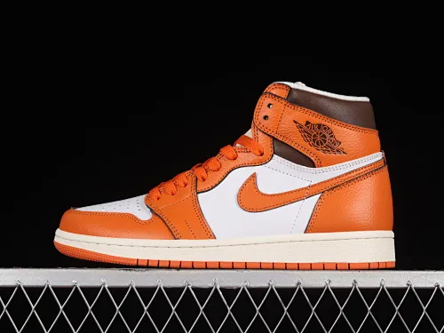 All categories Air Jordan Jordan series basketball shoes Air Jordan 1 High Air Jordan 1 High OG "Starfish" AJ1 Joe 1 Hermes Orange high-top basketball shoes DO9369-101